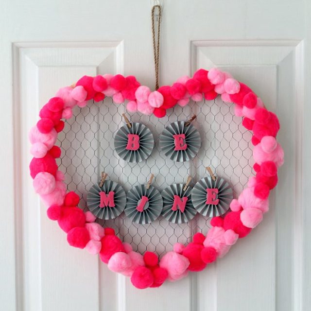 Valentine's Day Wreath from The Country Chic Cottage